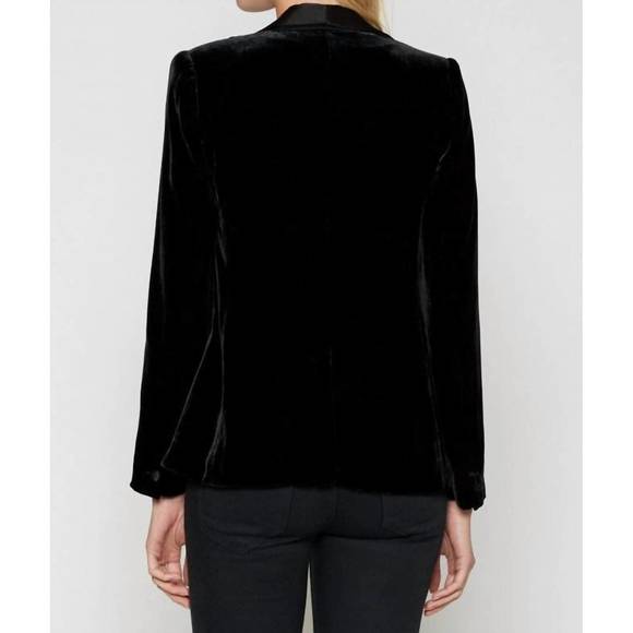 NEW JOIE mehira velvet jacket in caviar - Picture 2 of 3